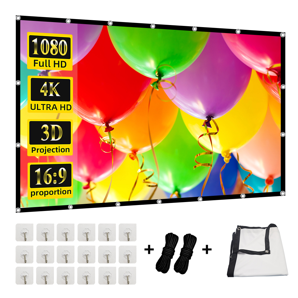 Home Cinema Screen - MIXITO ستارة الإسقاط 16: 9 نسبة