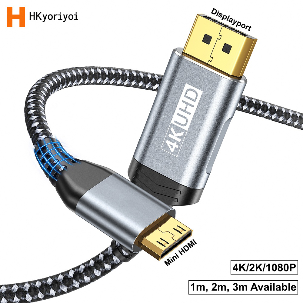 Home Cinema Portable - كابل DisplayPort إلى Mini HDMI بدقة