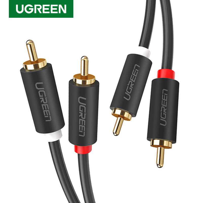 Home Cinema Amplifier - UGREEN 2RCA إلى 2 RCA الذكور
