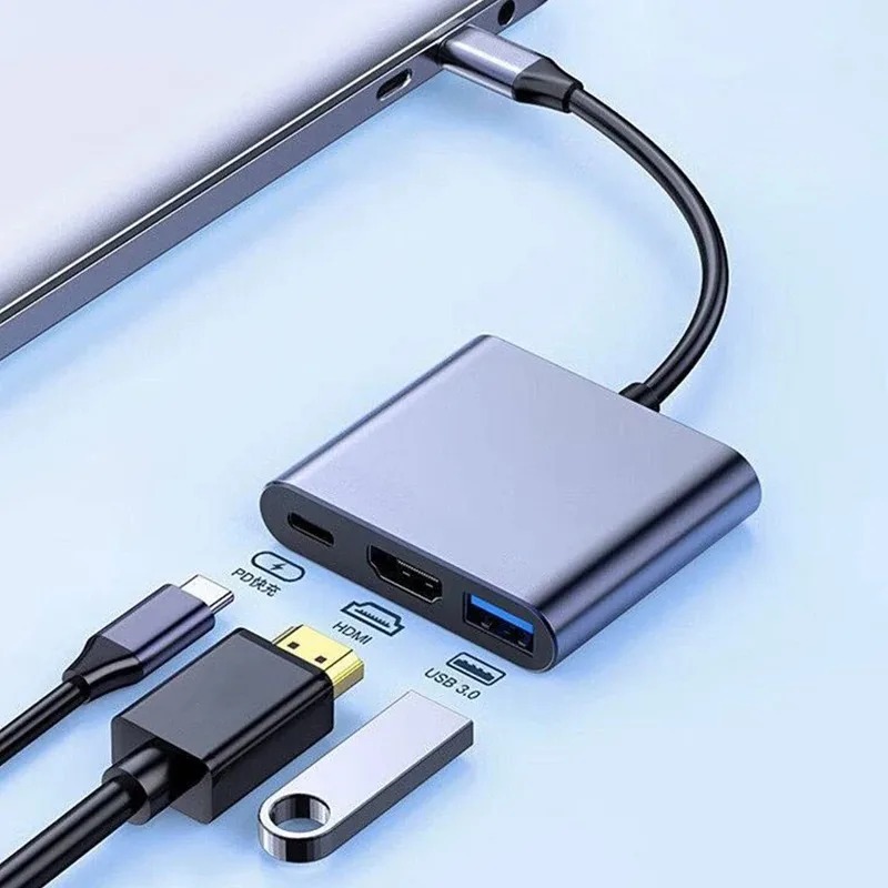 Home Cinema Usb - USB C HUB 3in1 نوع C