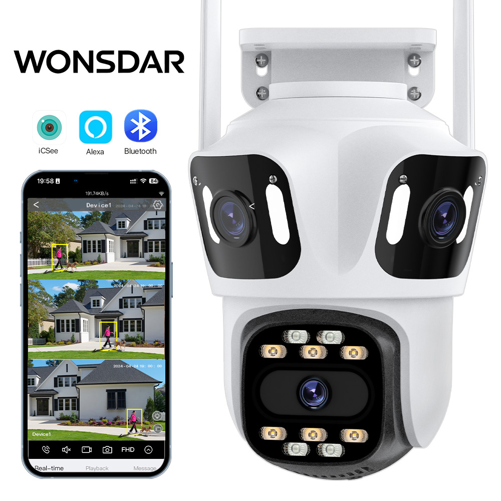Home Cinema Screen - كاميرا WONSDAR ثلاثية العدسات وثلاثية الشاشات،