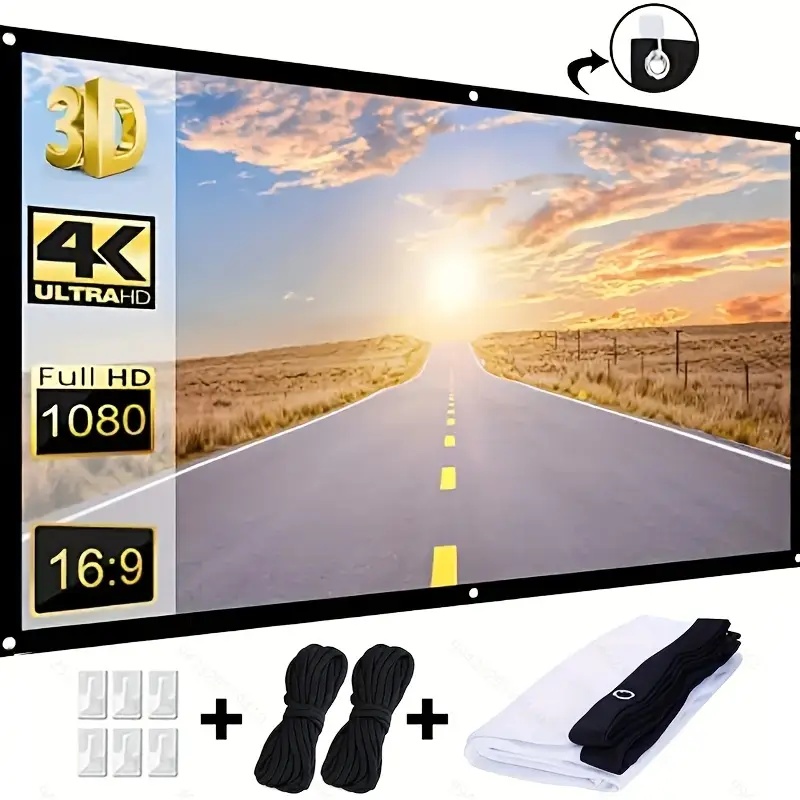 Home Cinema Screen - شاشة عرض للبروجيكتور بنسبة 16:9 للاستخدام