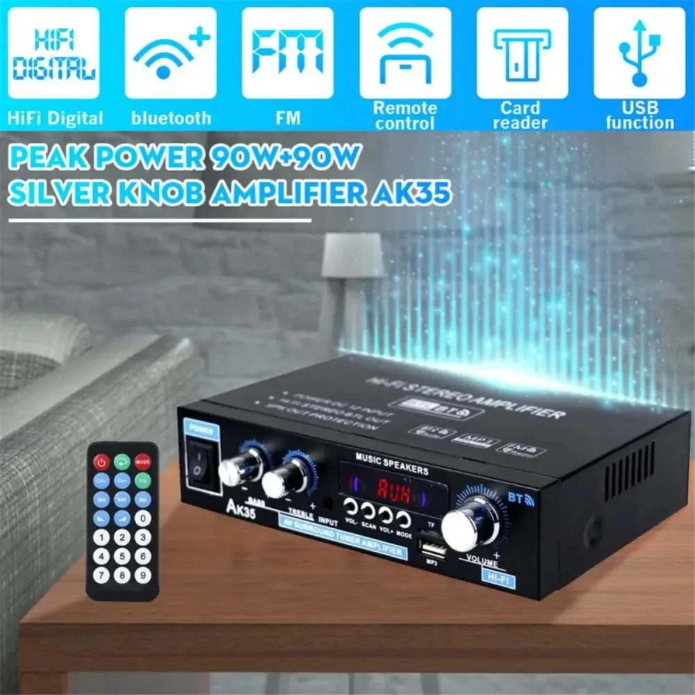 AK35 HiFi الرقمية بلوتوث مكبرا - مراجعة Home Cinema Bluetooth وسعره