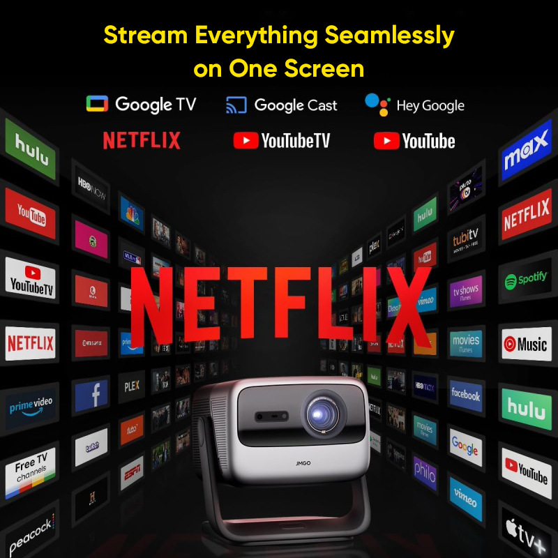 جهاز عرض JMGO N1S Ultimate 4K  - مراجعة Netflix Home Cinema وسعره