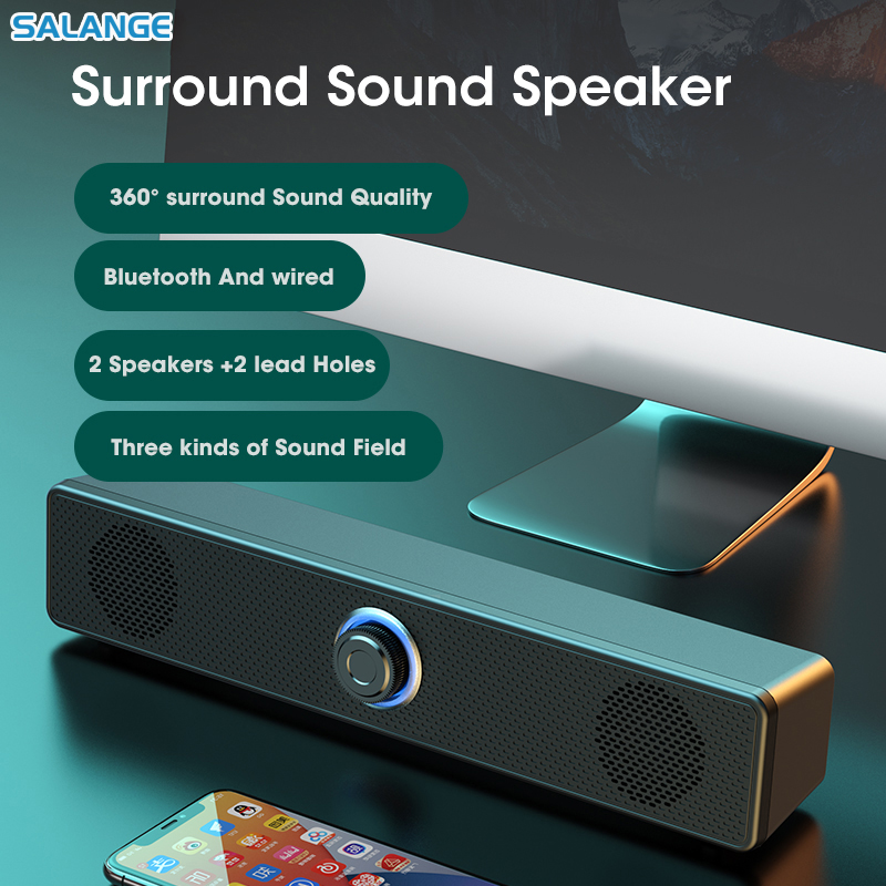 PC Soundbar السلكية/اللاسلكية  - مراجعة Home Cinema With Wireless Rear Speakers وسعره