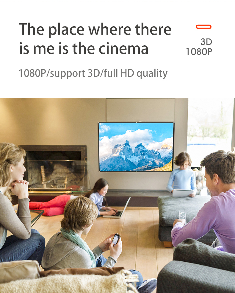 MIXITO ستارة الإسقاط 16: 9 نسب - مراجعة Home Cinema Screen وسعره