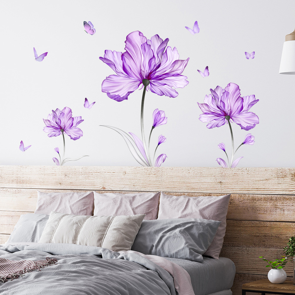 ملصق جداري جميل على شكل زهور ا - مراجعة Home Cinema Wallpaper وسعره