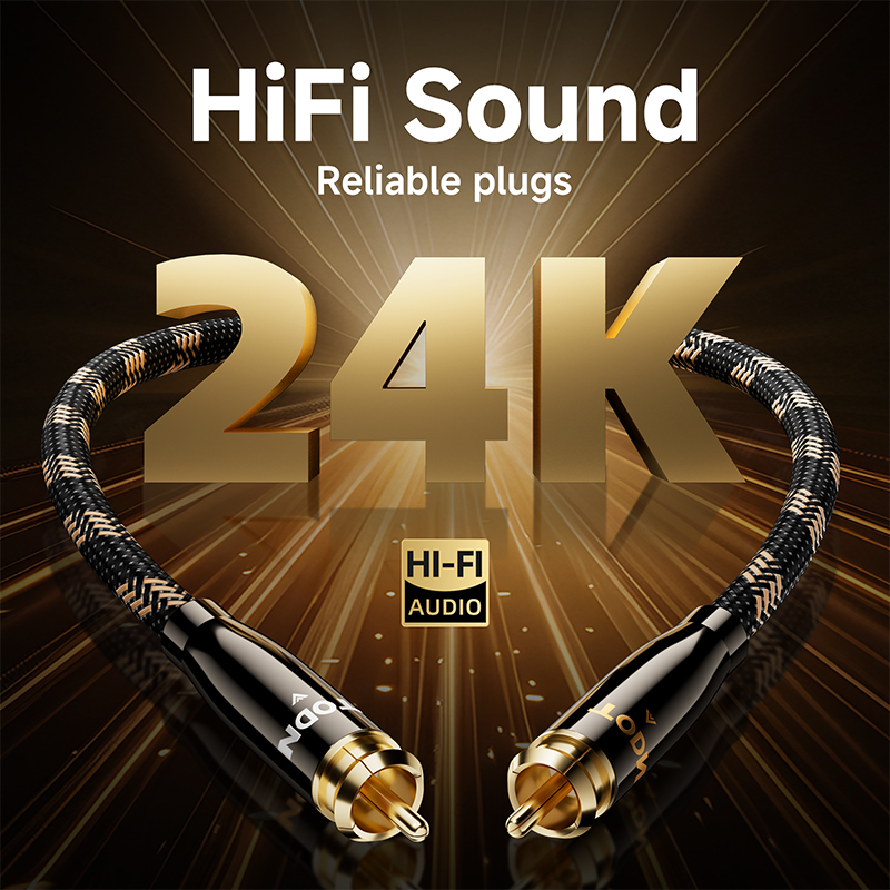 TODN كابل RCA HiFi ستيريو 3.5  - مراجعة Home Cinema Amplifier وسعره