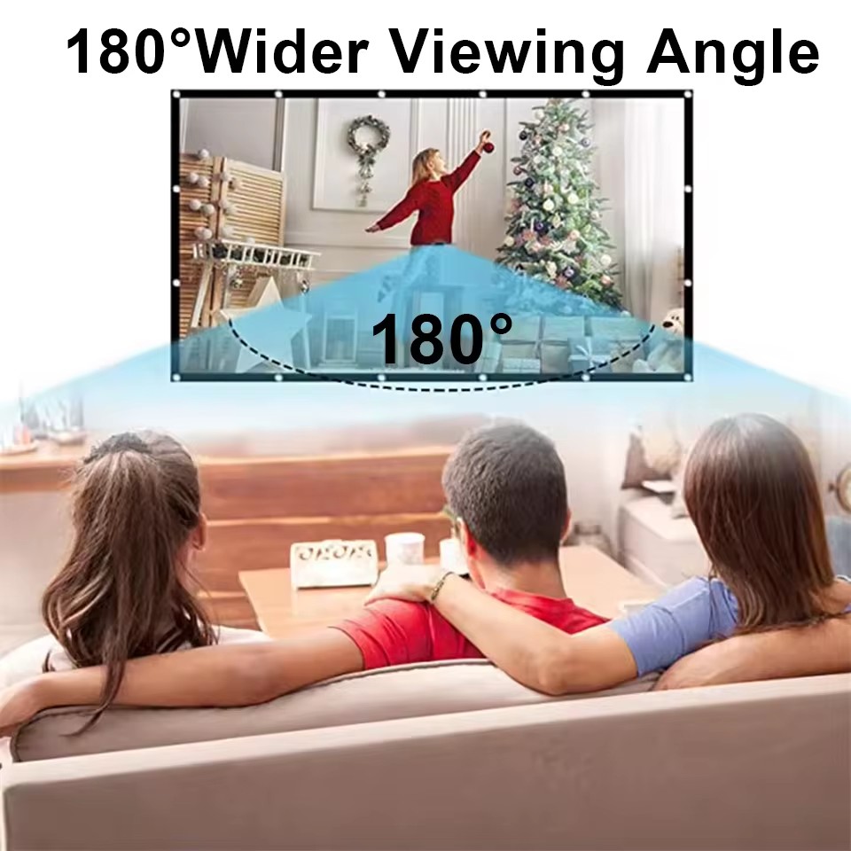 شاشة عرض بيضاء محمولة من XIAOH - مراجعة Home Cinema Blanc وسعره