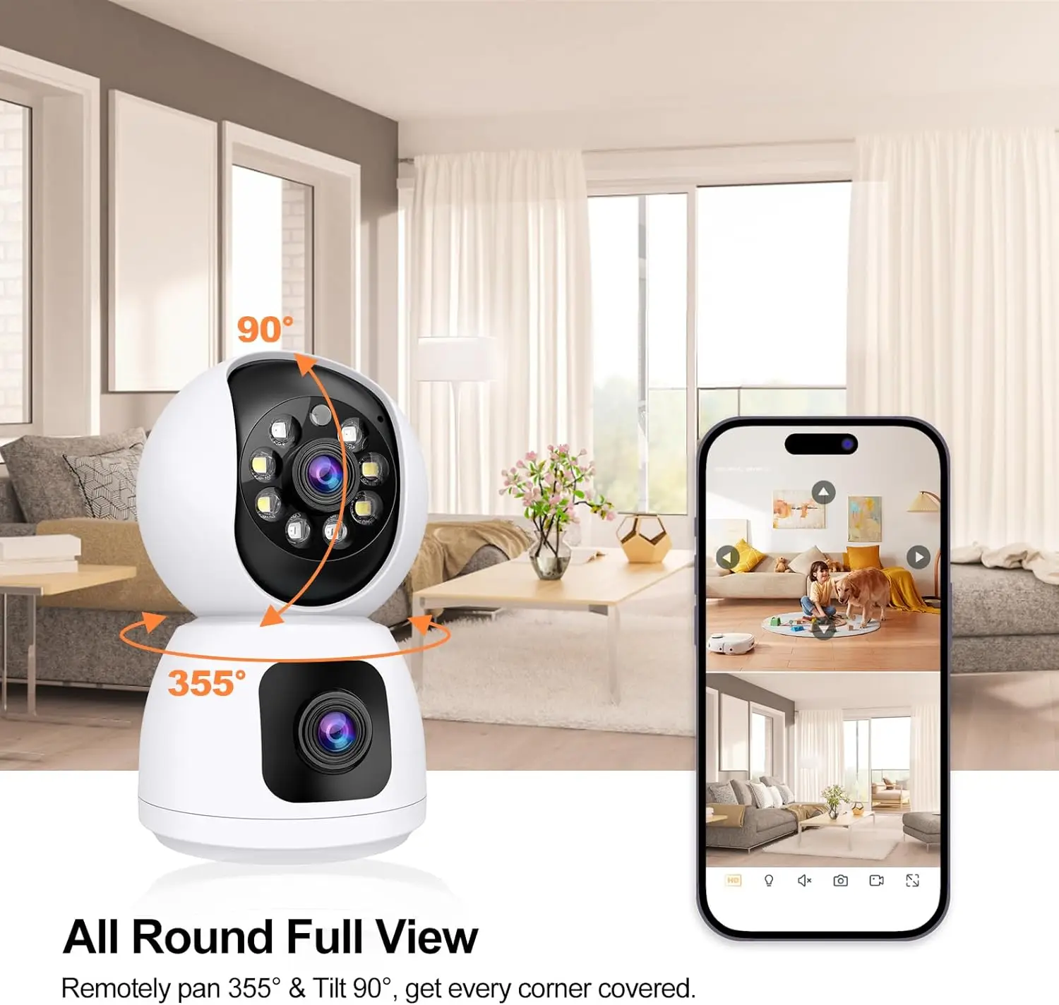 Tuya 4K 8MP HD واي فاي كاميرا  - مراجعة Home Cinema Screen وسعره