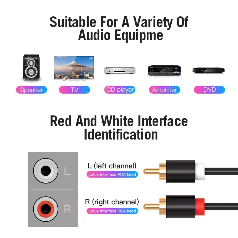 المزدوج كابل RCA HIFI ستيريو 2 - مراجعة Home Cinema Amplifier وسعره