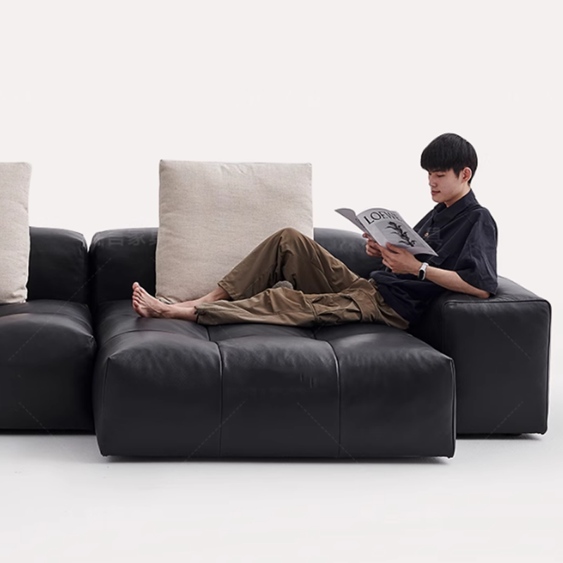 أريكة جلدية مضغوطة بسيطة فاخرة - مراجعة Home Cinema Furniture وسعره