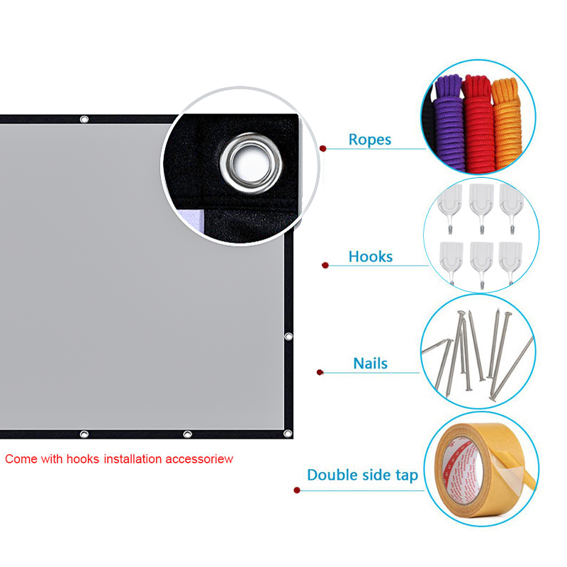 شاشة عرض LEJIADA مقاس 60-133 ب - مراجعة Home Cinema Blanc وسعره