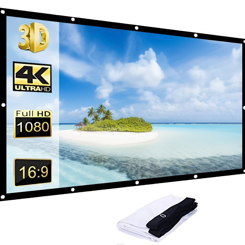شاشة عرض سهلة الطي 60-150 بوصة - مراجعة Home Cinema Blanc وسعره