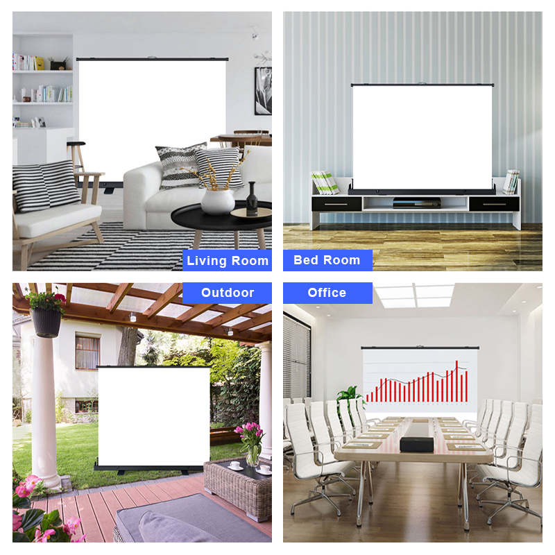 شاشة عرض محمولة قابلة للسحب 60 - مراجعة Home Cinema Portable وسعره
