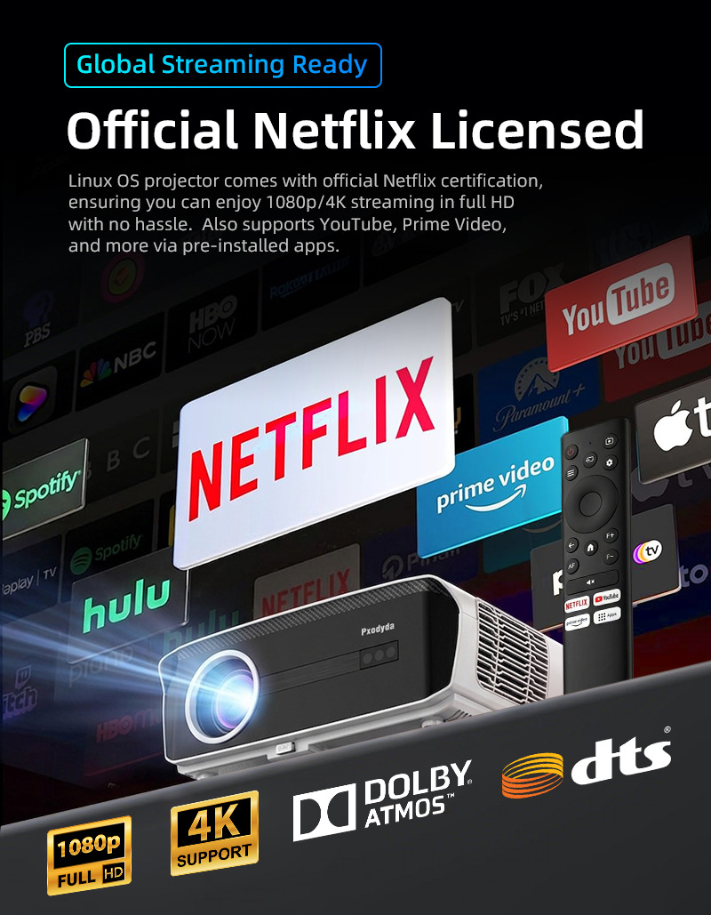 جهاز عرض محمول بدقة 1080P أصلي - مراجعة Netflix Home Cinema وسعره