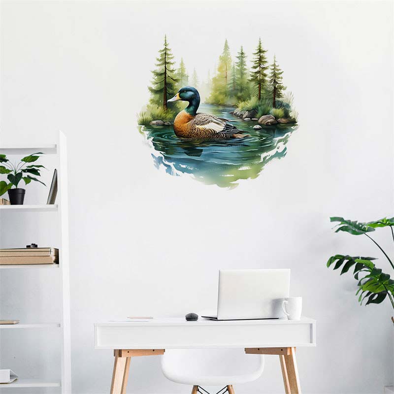 لطيف ملون السباحة بطة الجدار م - مراجعة Home Cinema Wallpaper وسعره