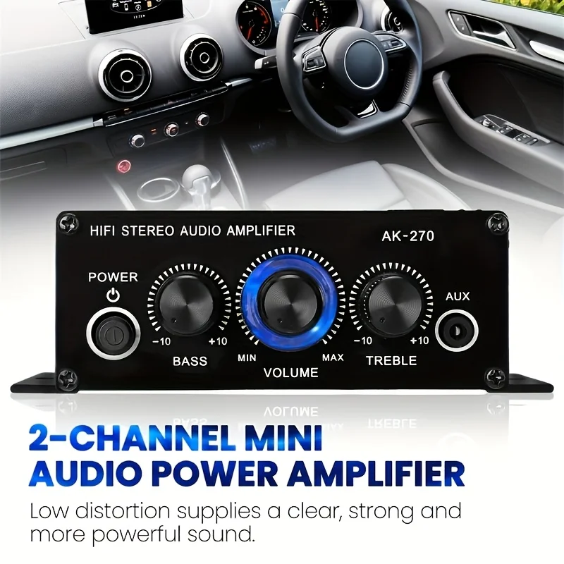 مكبر صوت صغير AK-270 بقوة 400  - مراجعة Home Cinema Amplifier وسعره