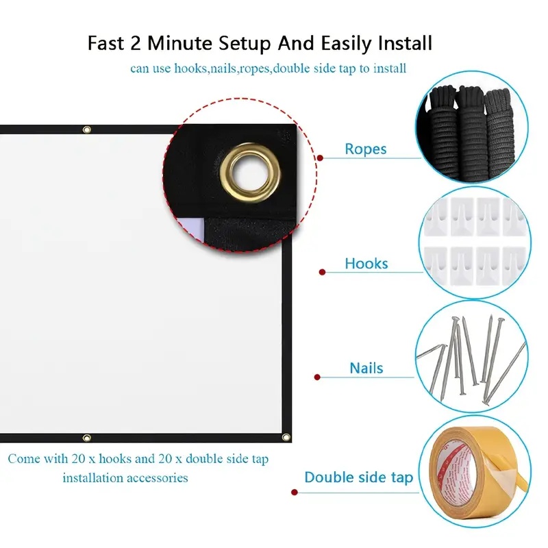 شاشة عرض للبروجيكتور بنسبة 16: - مراجعة Home Cinema Screen وسعره
