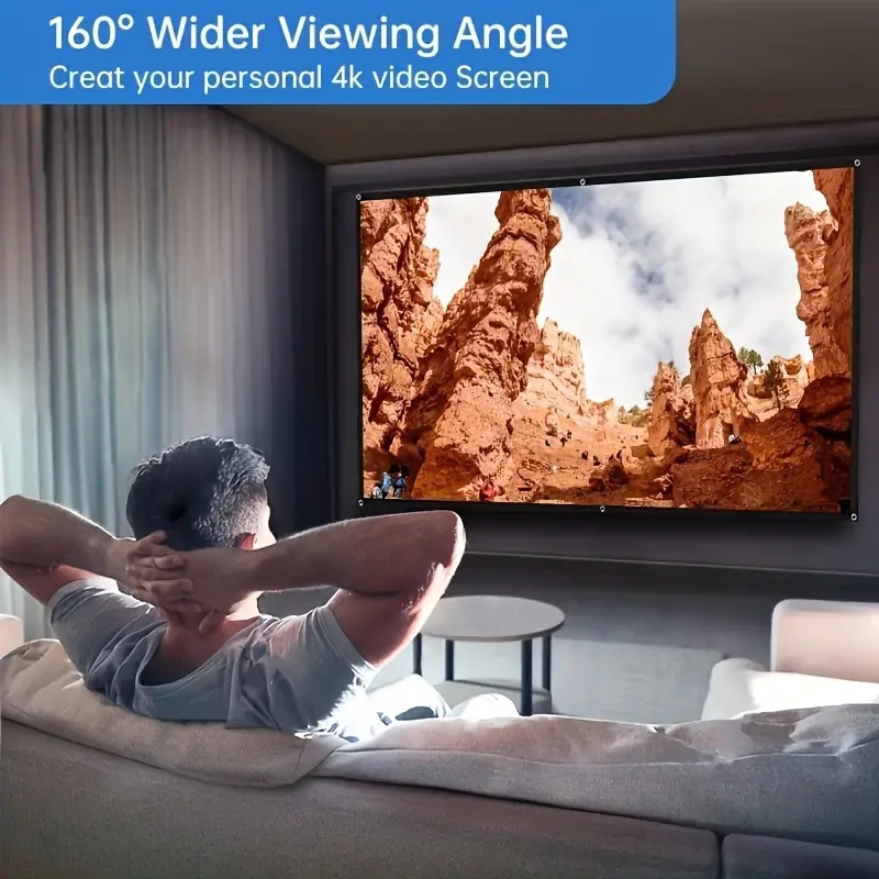 شاشة عرض بسيطة مثبتة على الحائ - مراجعة Home Cinema Blanc وسعره