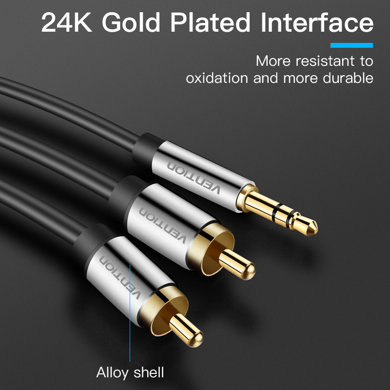 Vention كابل RCA 3.5 إلى 2rca  - مراجعة Home Cinema Furniture وسعره
