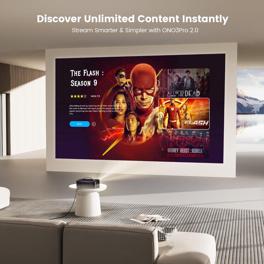 جهاز عرض ذكي بدقة 4K مع واي فا - مراجعة Netflix Home Cinema وسعره